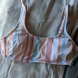 Stripped Bikini Top